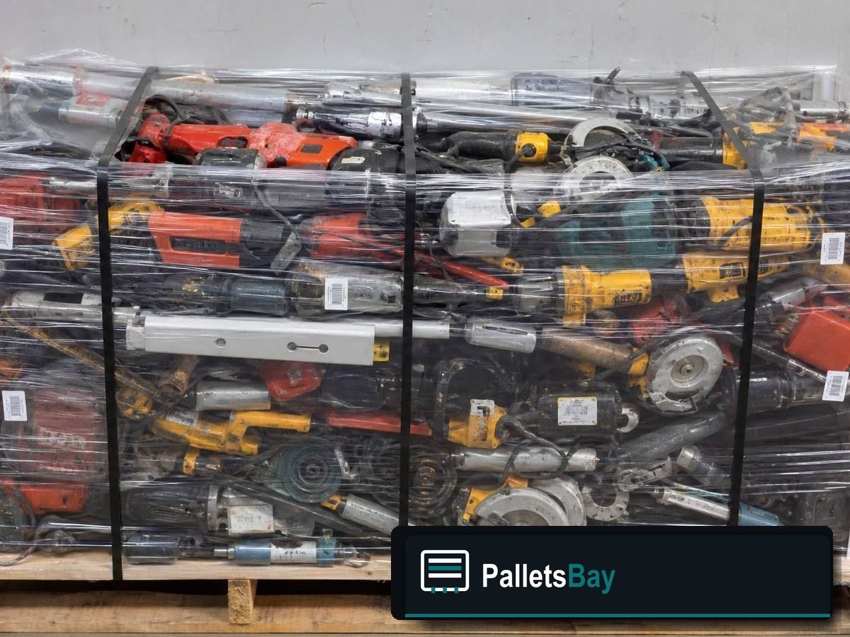 Mixed Tool Pallets — Pallet inventory close-up