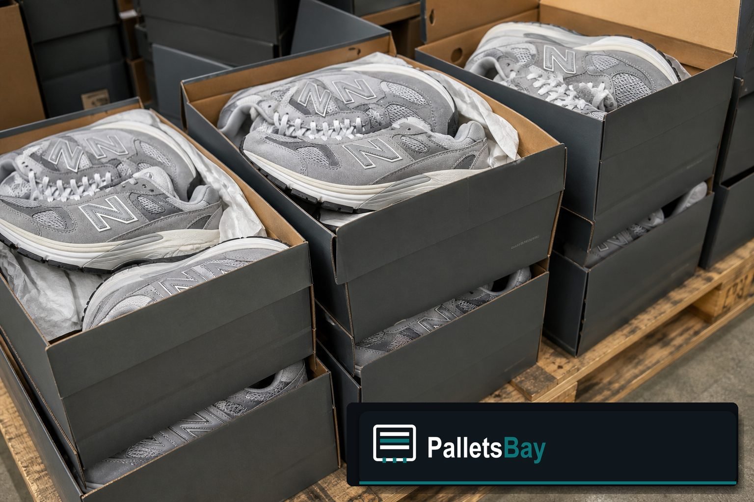 New Balance Shoe Pallets — Contents / packed goods detail