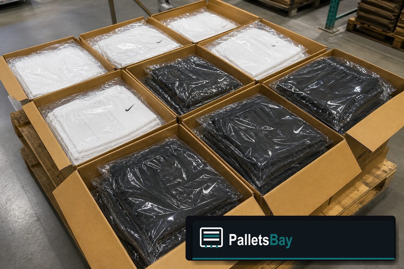 Nike Clothing Pallets — Contents / packed goods detail
