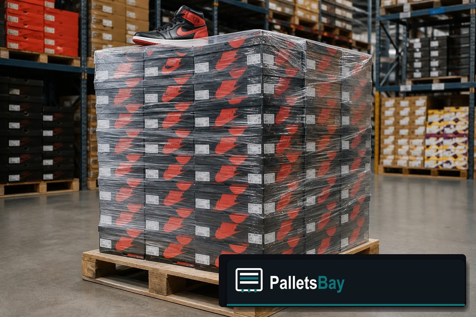 Nike Shoe Pallets — Second pallet angle