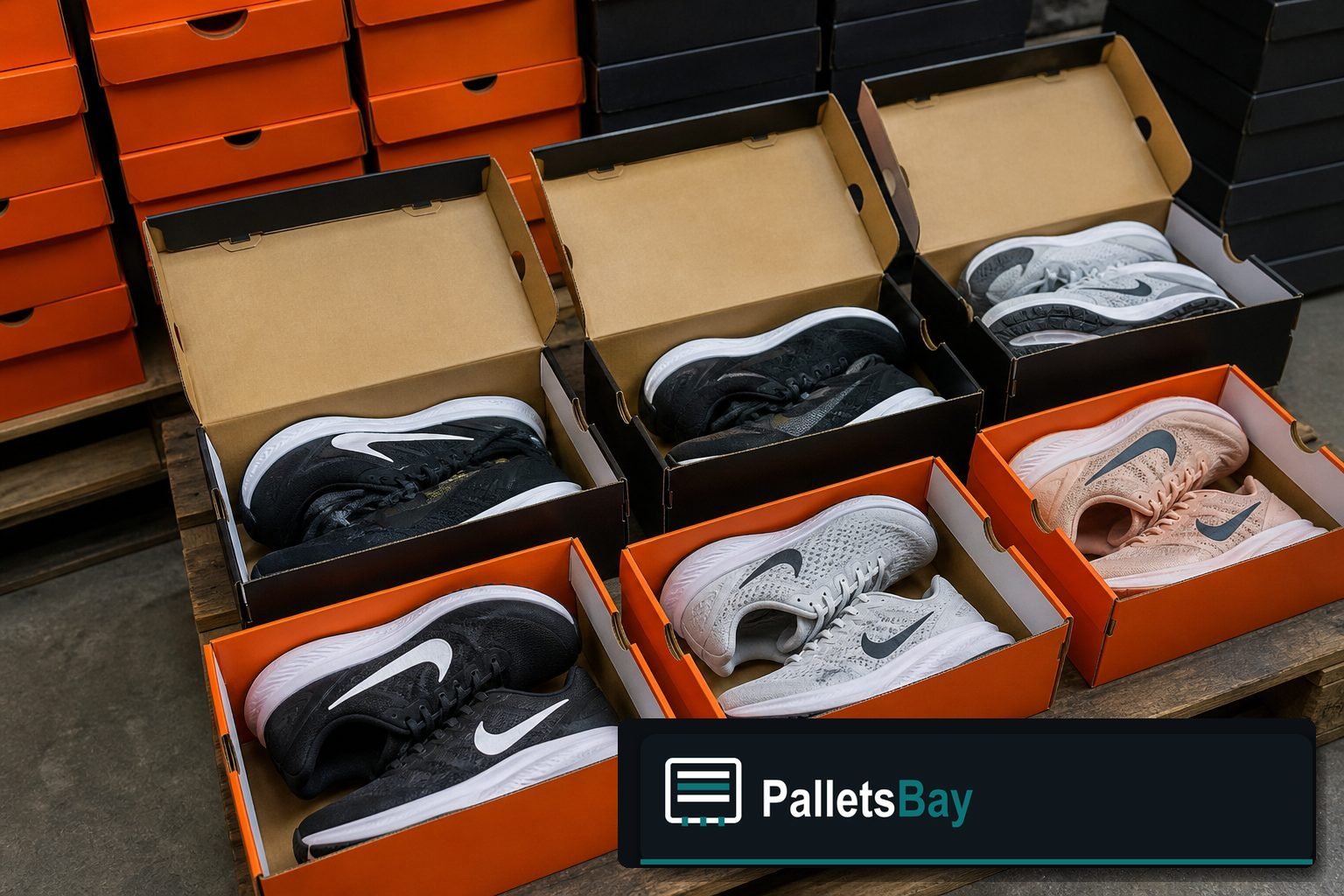 Nike Shoe Pallets — Contents / packed goods detail