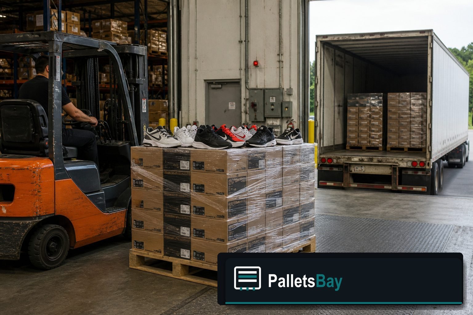 Nike Shoe Pallets — Warehouse / shipping context