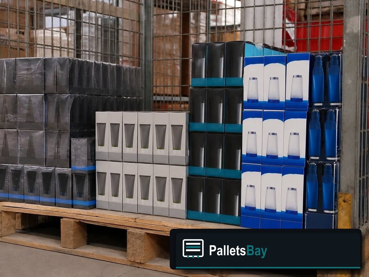 Personal Care Pallets — Pallet inventory close-up