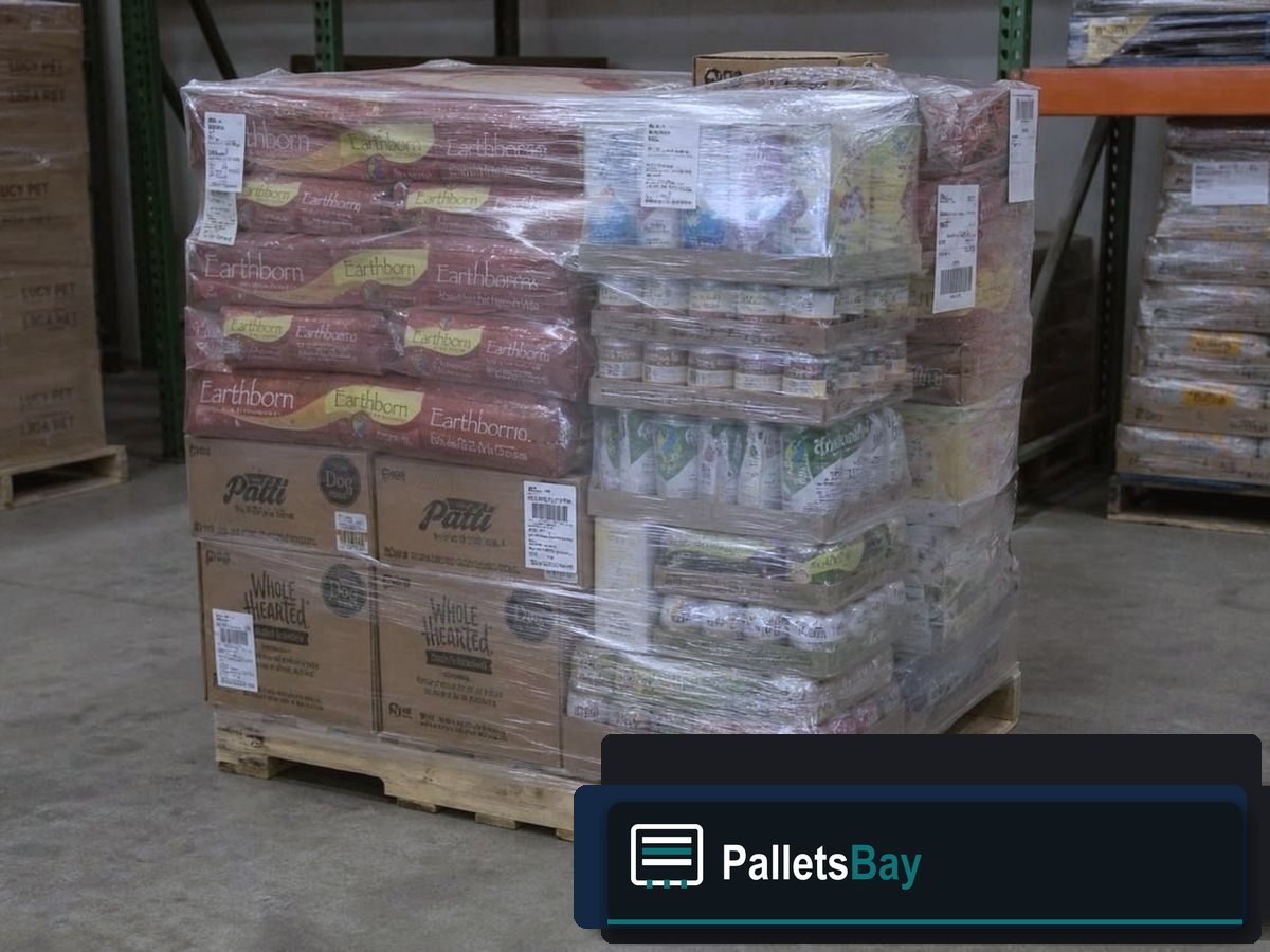 Pet Supply Pallets — Dock staging before freight
