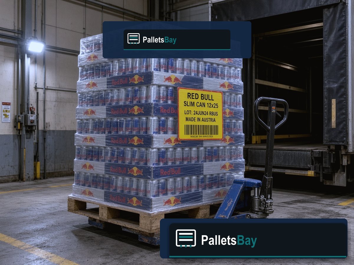 Red Bull Pallets — Client-ready inventory detail