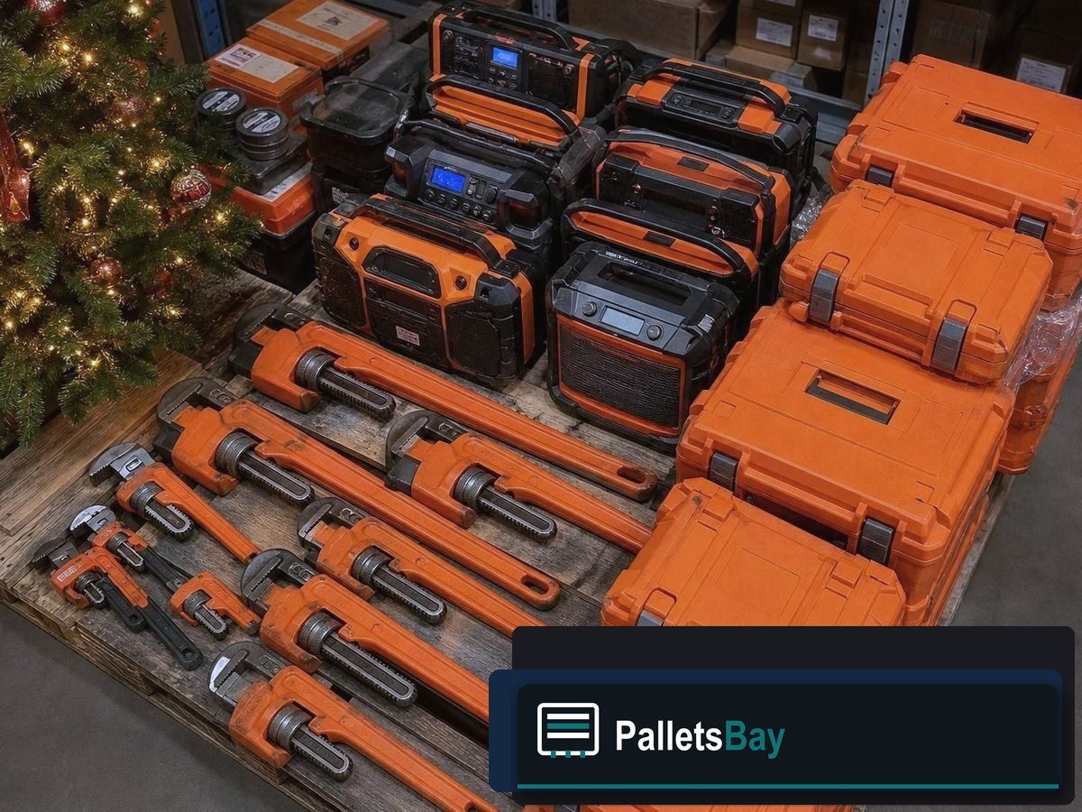 Ridgid Tool Pallets — Assorted units from this listing