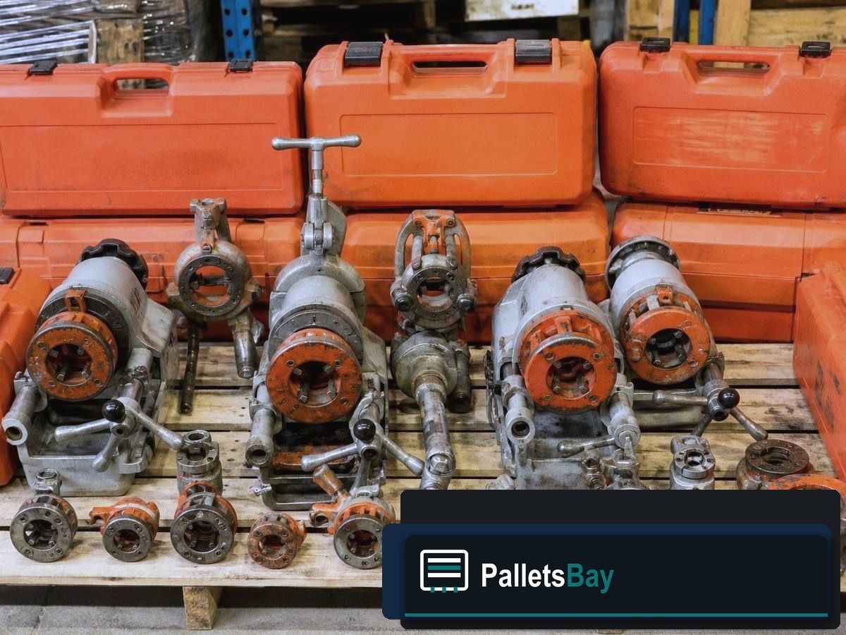 Ridgid Tool Pallets — Dock staging before freight