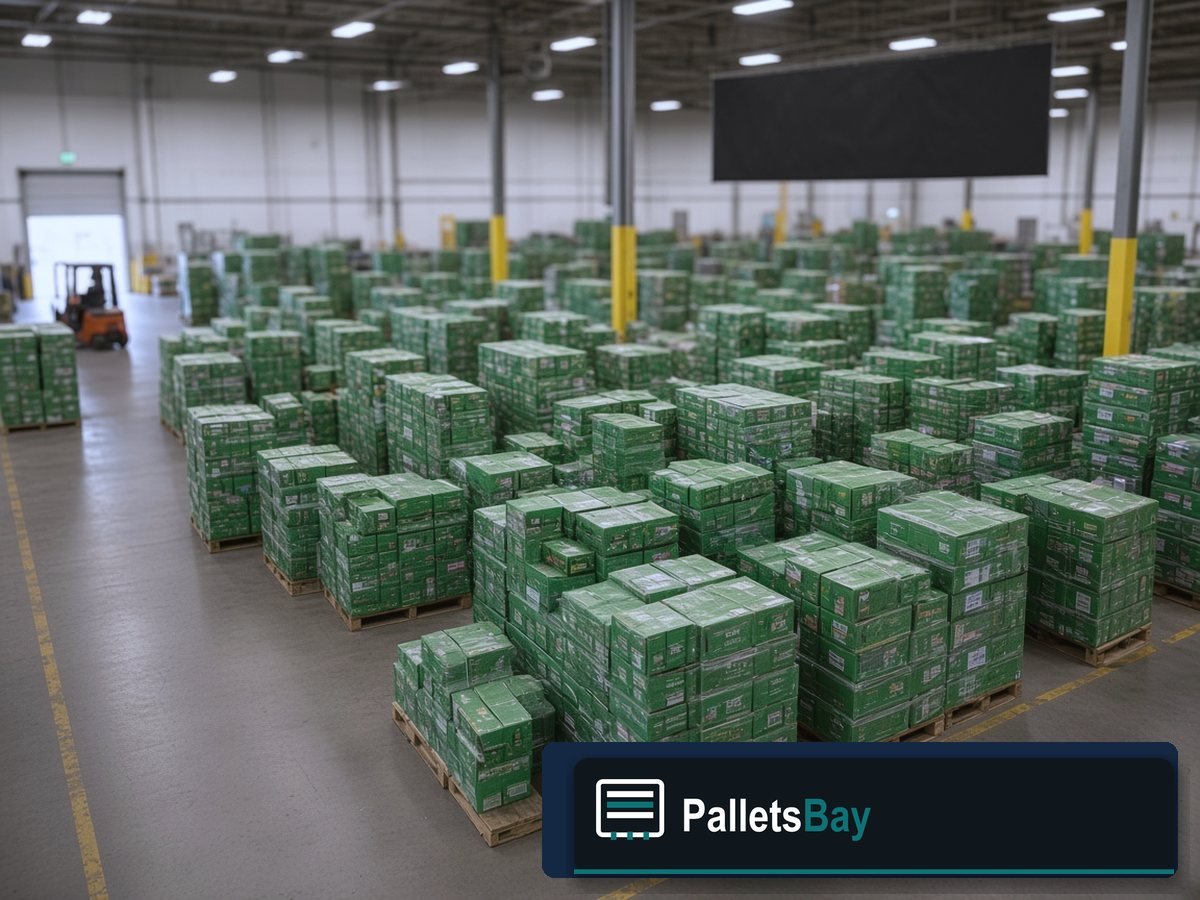 Ryobi Outdoor Power Pallets — Dock staging before freight