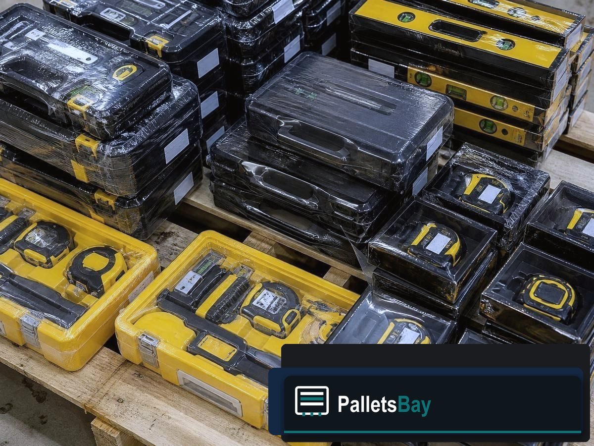 Ryobi Tool Pallets — Dock staging before freight