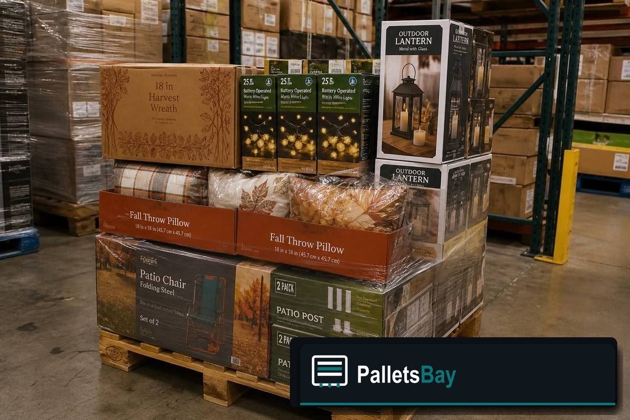 Seasonal Merchandise Pallets — Full pallet view