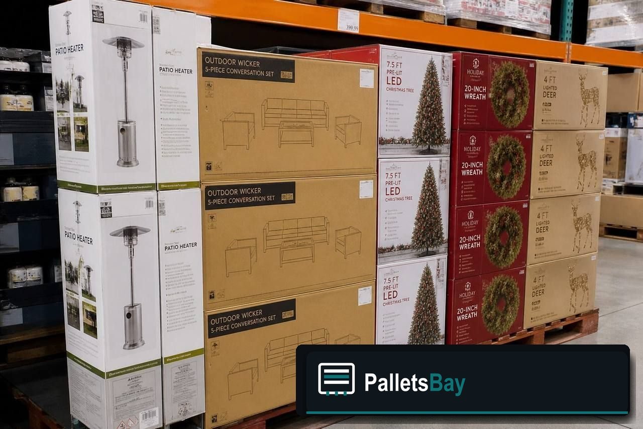 Seasonal Merchandise Pallets — Second pallet angle