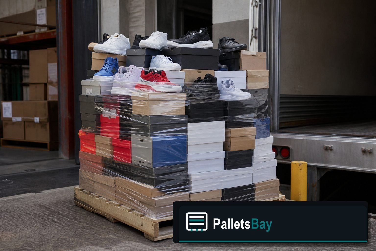 Shoe Pallets — Warehouse / shipping context