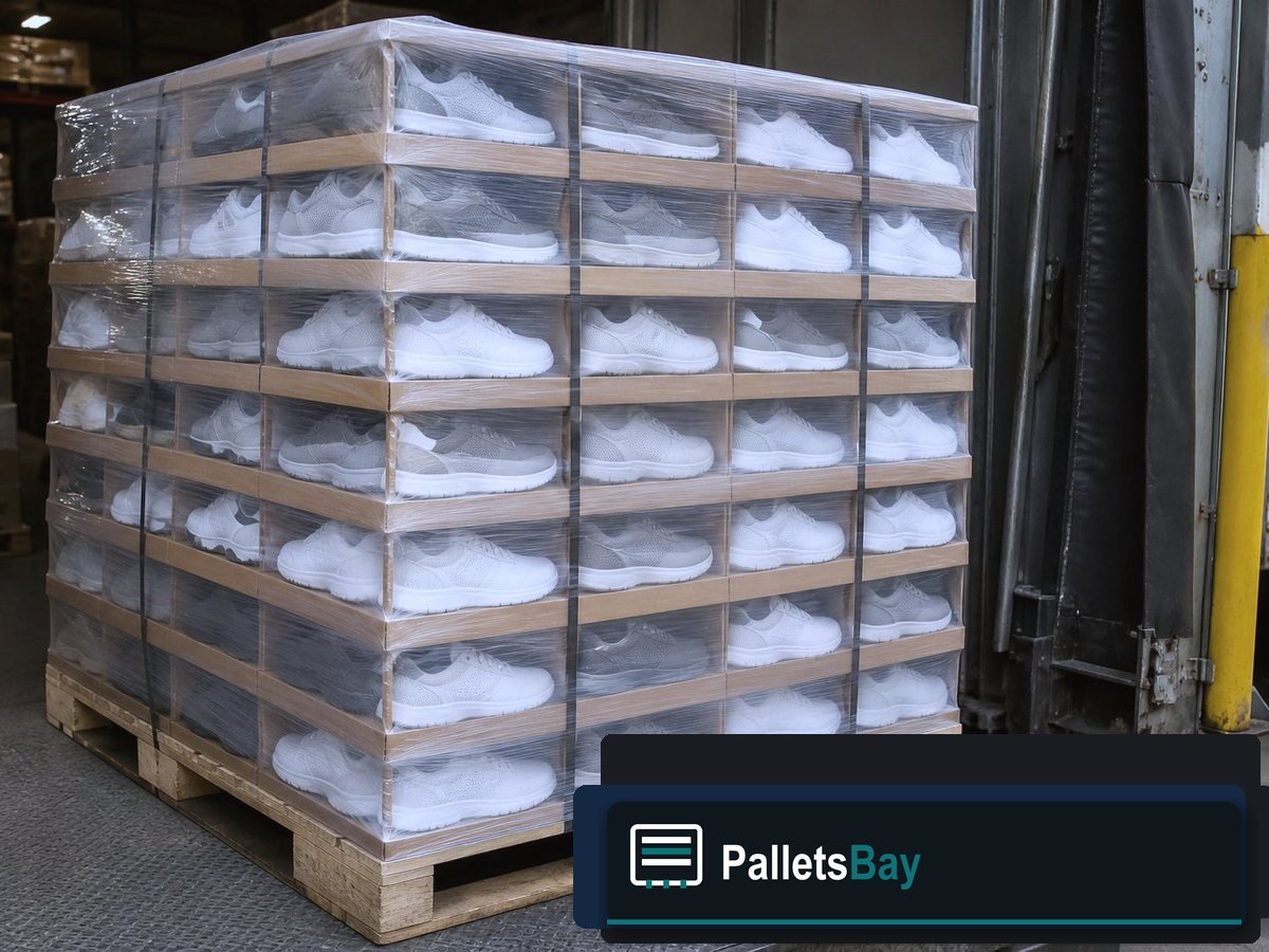 Skechers Pallets — Dock staging before freight