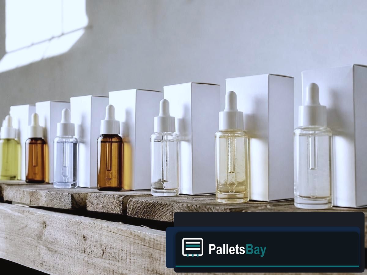Skincare Pallets — Dock staging before freight