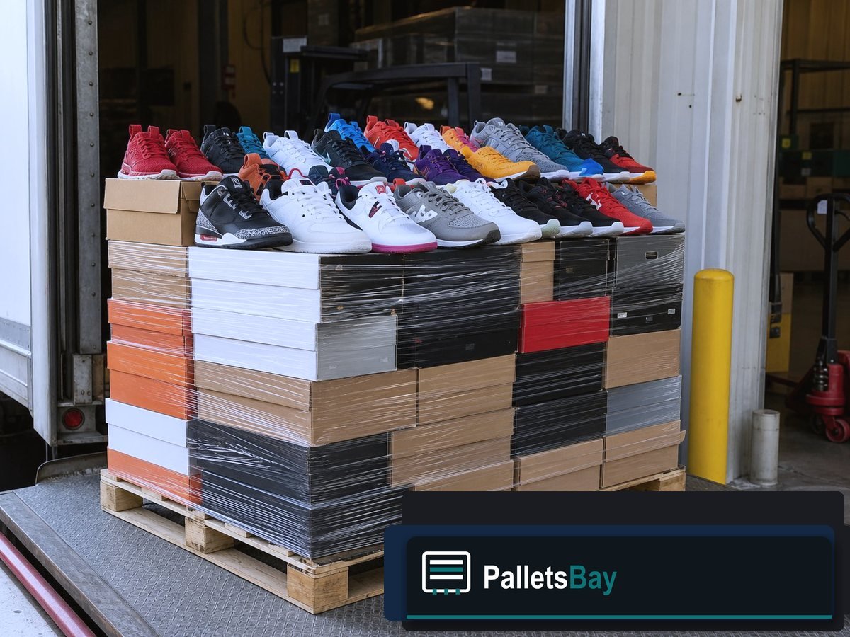 Sneaker Pallets — Dock staging before freight