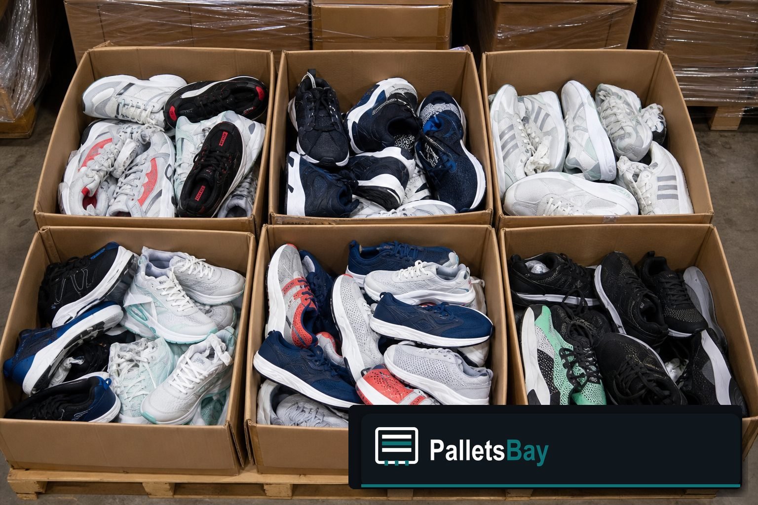 Sneaker Pallets — Contents / packed goods detail