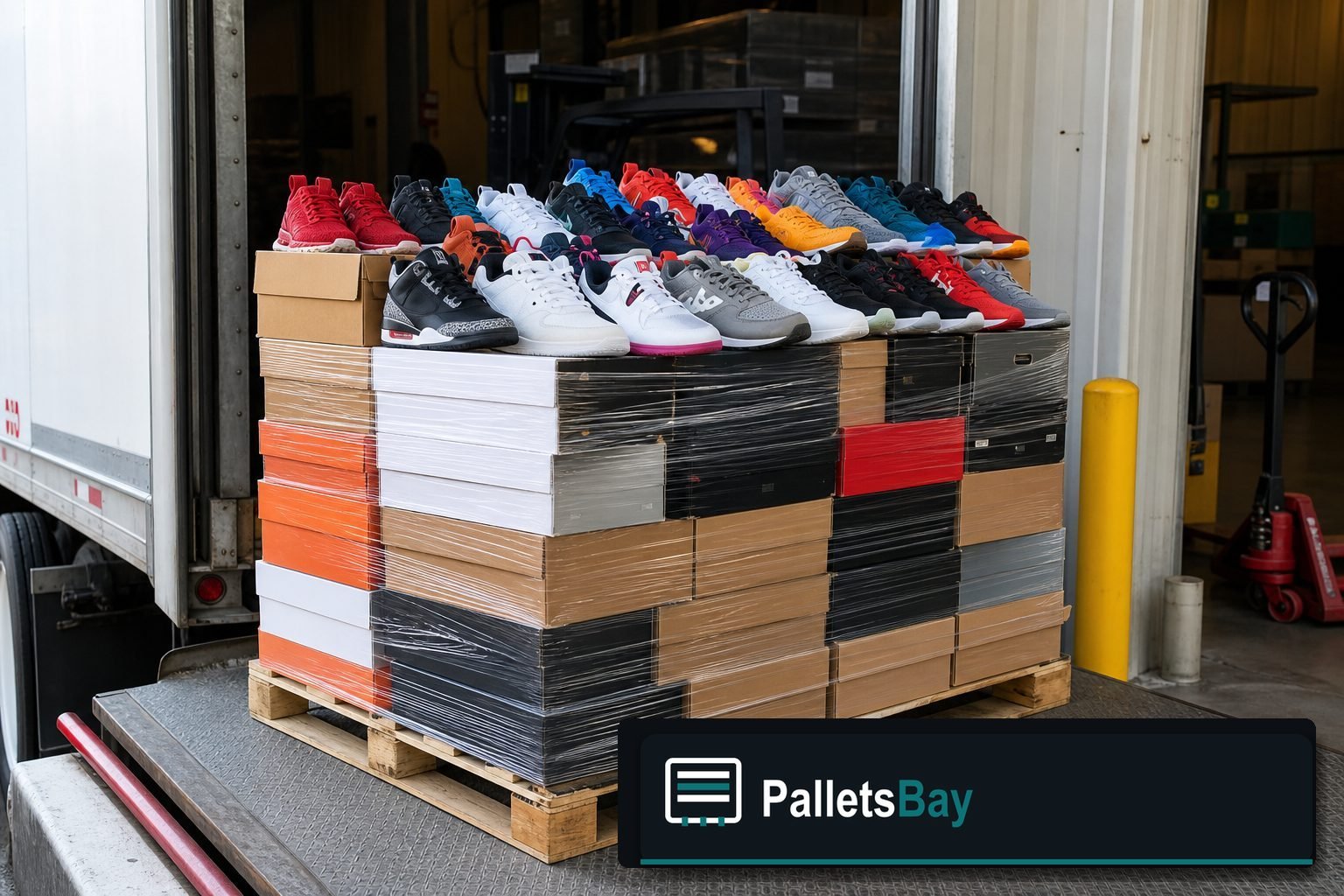 Sneaker Pallets — Warehouse / shipping context