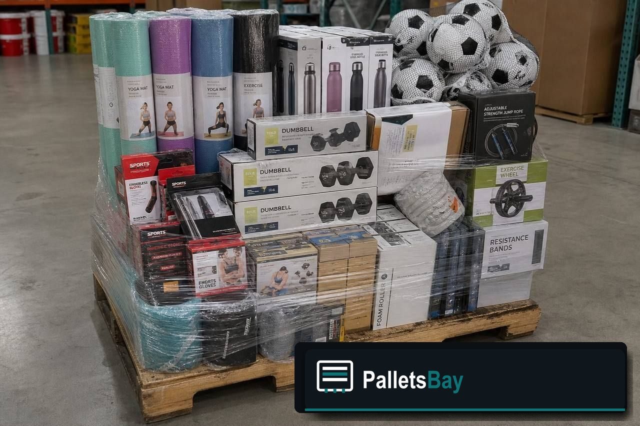 Sporting Goods Pallets — Full pallet view