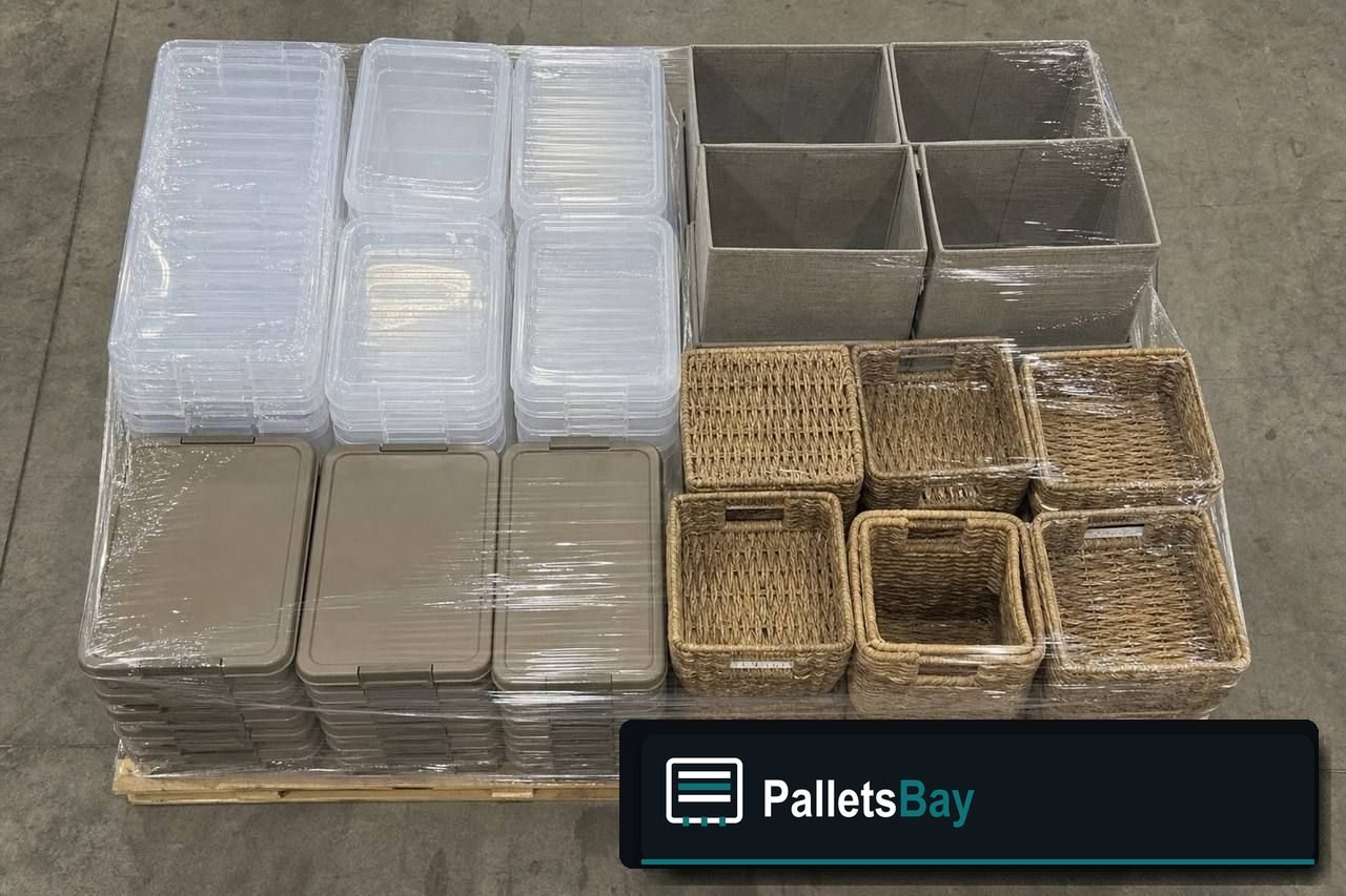 Storage & Organization Pallets — Pallet inventory close-up