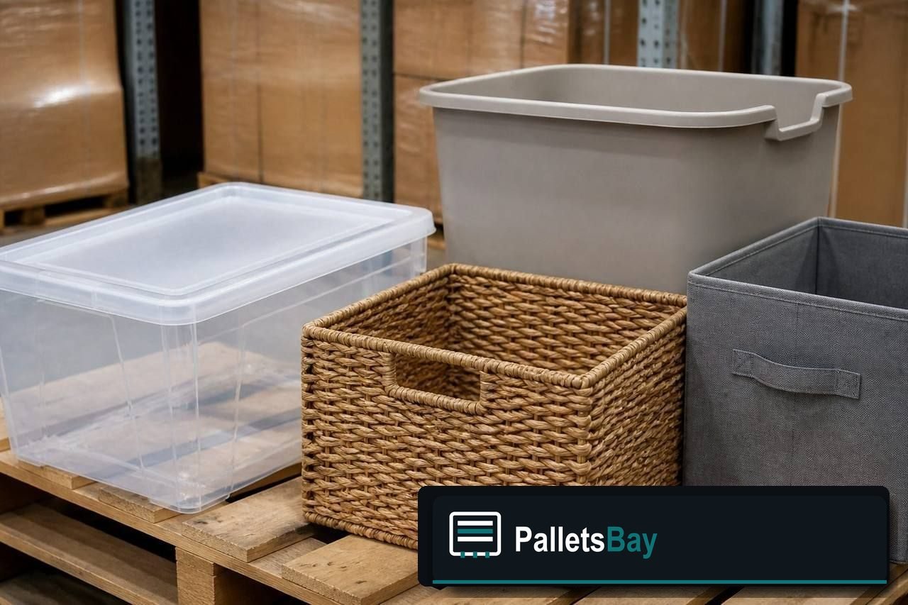 Storage & Organization Pallets — Contents / packed goods detail
