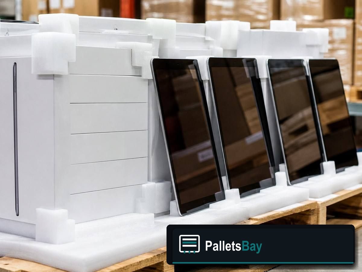 Tablet Pallets — Pallet inventory close-up