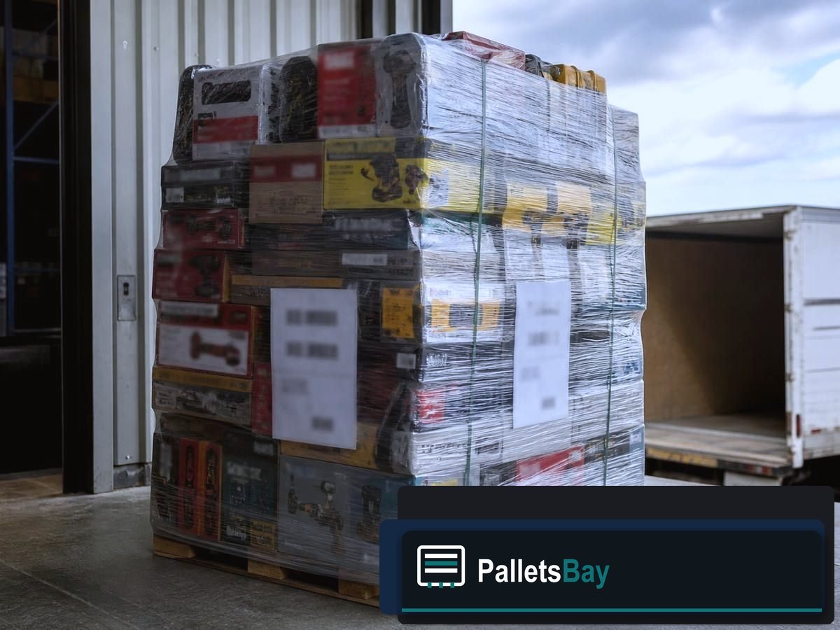 Tool Liquidation Pallets — Dock staging before freight