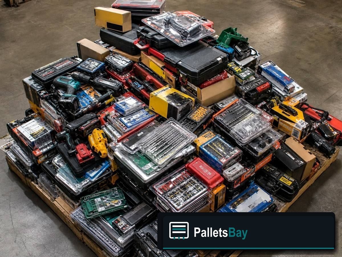 Tool Liquidation Pallets — Full pallet view