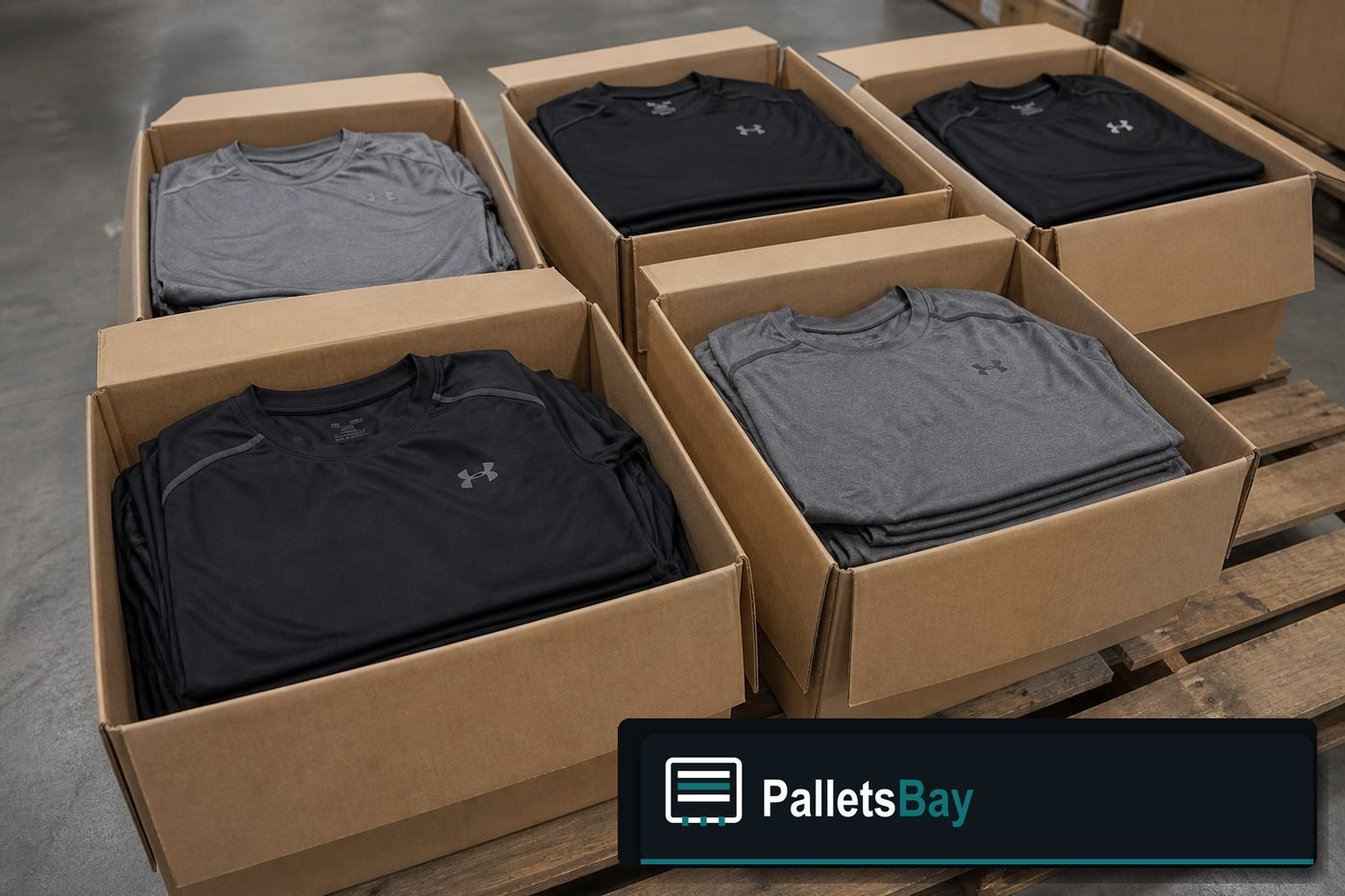 Under Armour Pallets — Second pallet angle
