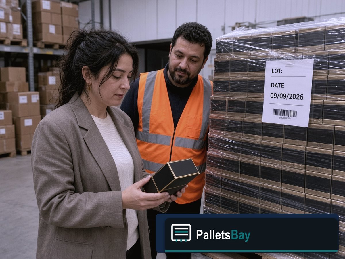 Valentino Perfume Pallets — Client walkthrough with staff