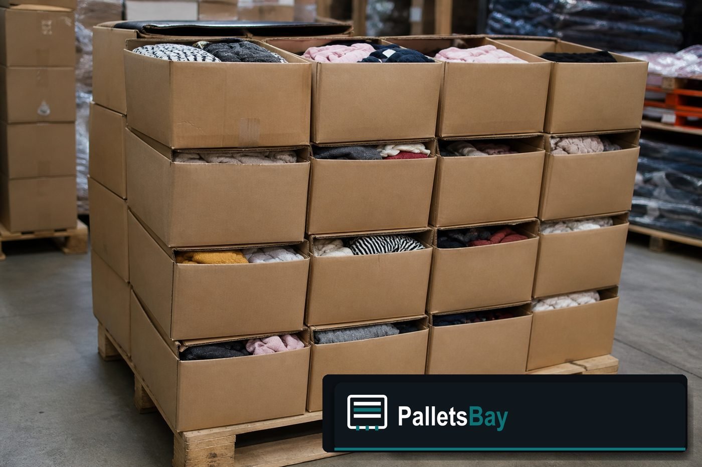 Wholesale Clothing Pallets — Second pallet angle