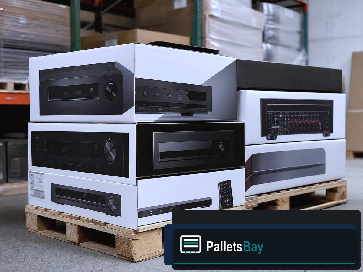 Wholesale Electronics Pallets — Dock staging before freight