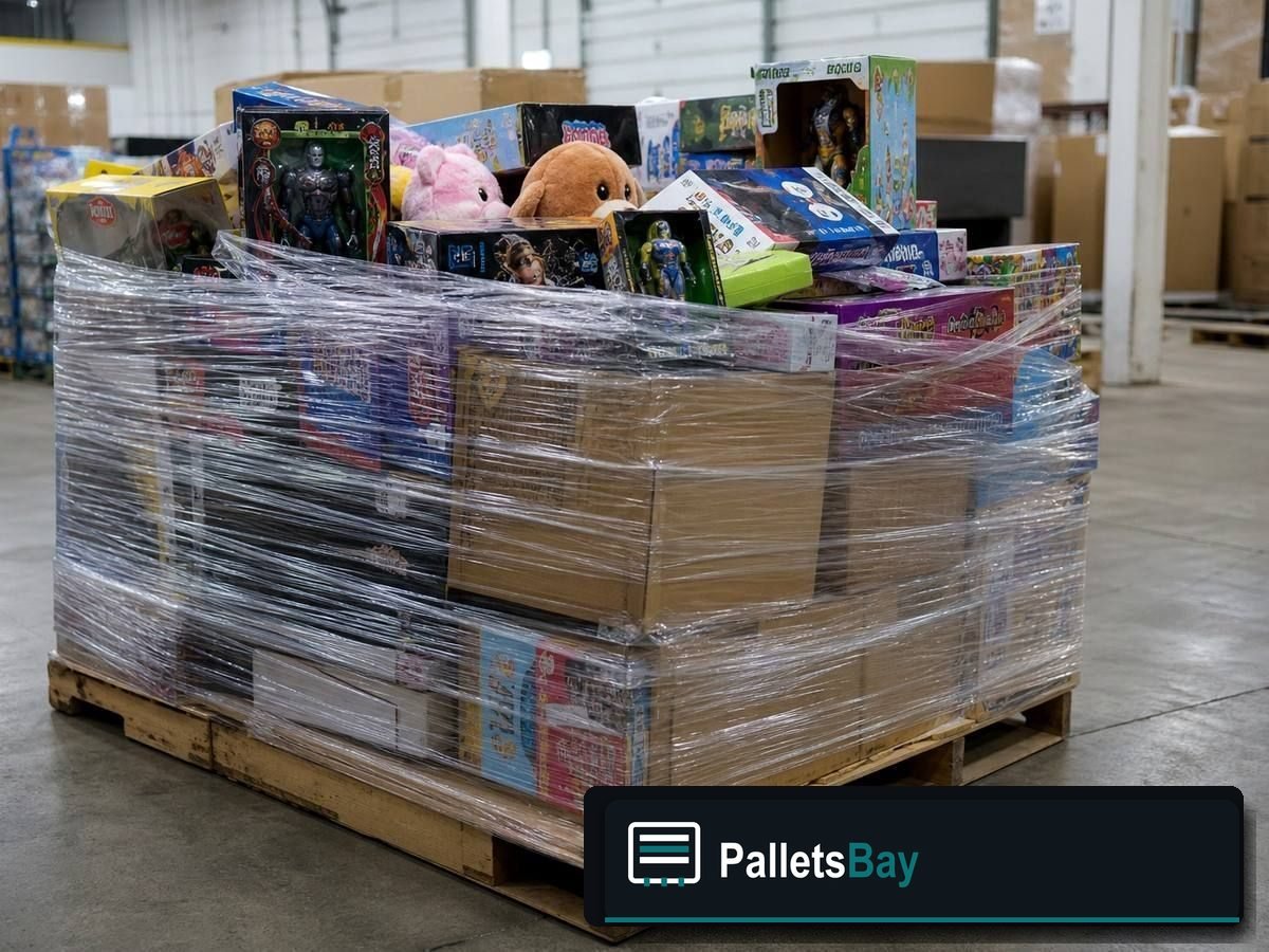 Wholesale Toy Pallets — Full pallet view