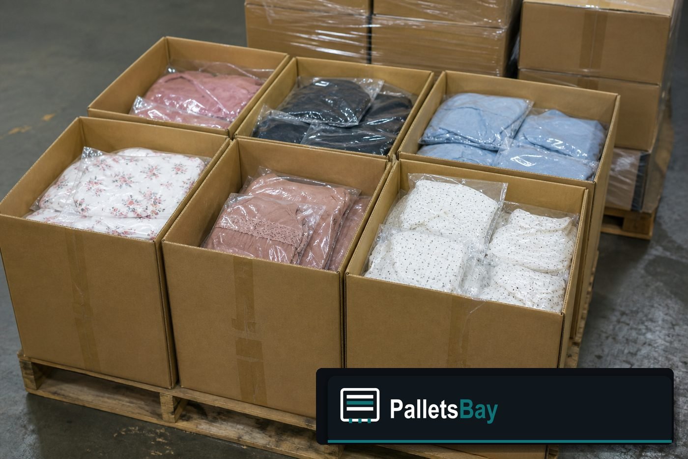 Women's Clothing Pallets — Second pallet angle